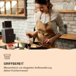 Kitano XL 13tlg. Messer-Set Mit Block 12 Messer Stahl Edler Holzblock -Haushaltsgeräte Geschäft 10040323 de 0002 logo