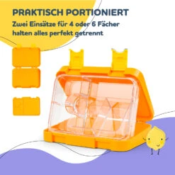 Junior Lunchbox 6 Fächer 21,3 X 15 X 4,5 Cm (BxHxT) BPA-frei -Haushaltsgeräte Geschäft 10040339 de 0004 usp
