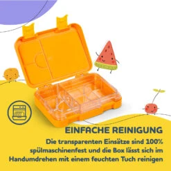 Junior Lunchbox 6 Fächer 21,3 X 15 X 4,5 Cm (BxHxT) BPA-frei -Haushaltsgeräte Geschäft 10040339 de 0005 usp