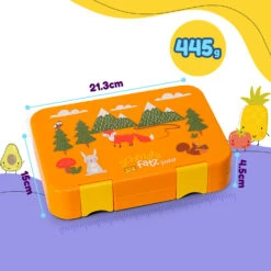 Junior Lunchbox 6 Fächer 21,3 X 15 X 4,5 Cm (BxHxT) BPA-frei -Haushaltsgeräte Geschäft 10040339 yy 0009 dimensions