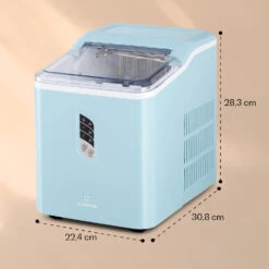Albaron Eiswürfelmaschine Bullet-Eis 12 Kg / 24 H 1,5 Ltr. Display -Haushaltsgeräte Geschäft 10040344 yy 0007 dimensions