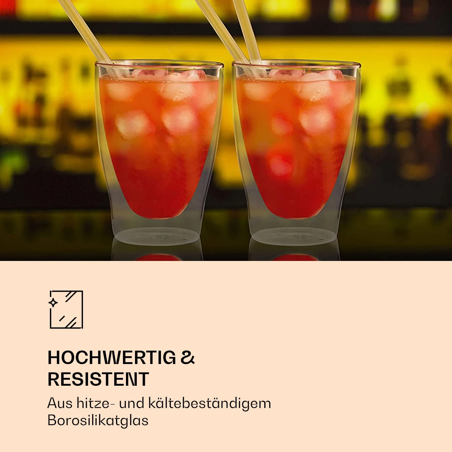 DUOS Doppelwandiges Glas | Thermoglas | 310 Ml | Trinkglas | Espressoglas, Teeglas, Shotglas | Für Heiße Und Kalte Getränke | Borosilikatglas| Hitze- Und Kältebeständig | Handgemacht | Spülmaschinenfest | Schwebe-Effekt 5 DUOS Doppelwandiges Glas | Thermoglas | 310 Ml | Trinkglas | Espressoglas, Teeglas, Shotglas | Für Heiße Und Kalte Getränke | Borosilikatglas| Hitze- Und Kältebeständig | Handgemacht | Spülmaschinenfest | Schwebe-Effekt – Bild 3