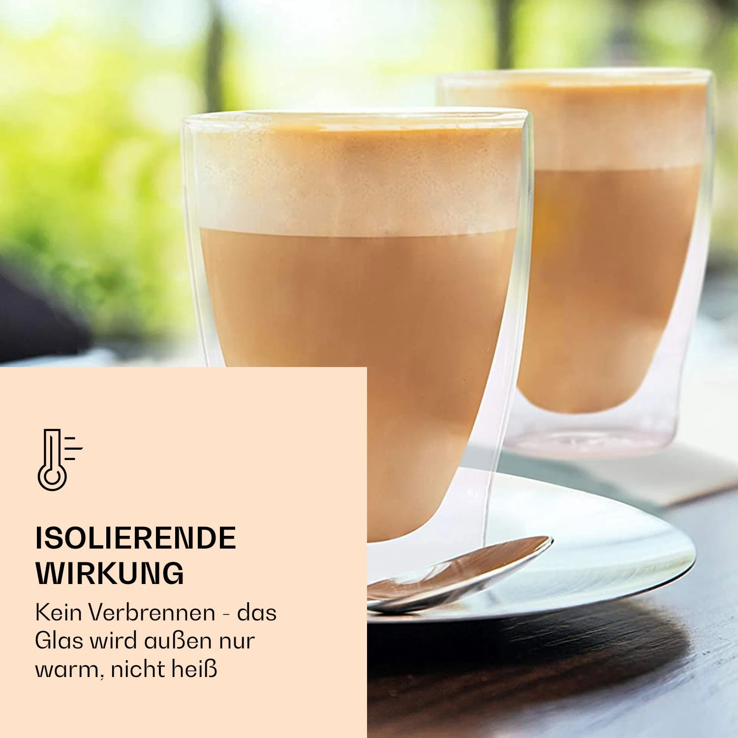 DUOS Doppelwandiges Glas | Thermoglas | 310 Ml | Trinkglas | Espressoglas, Teeglas, Shotglas | Für Heiße Und Kalte Getränke | Borosilikatglas| Hitze- Und Kältebeständig | Handgemacht | Spülmaschinenfest | Schwebe-Effekt 6 DUOS Doppelwandiges Glas | Thermoglas | 310 Ml | Trinkglas | Espressoglas, Teeglas, Shotglas | Für Heiße Und Kalte Getränke | Borosilikatglas| Hitze- Und Kältebeständig | Handgemacht | Spülmaschinenfest | Schwebe-Effekt – Bild 4