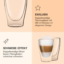 DUOS Doppelwandiges Glas | Thermoglas | 310 Ml | Trinkglas | Espressoglas, Teeglas, Shotglas | Für Heiße Und Kalte Getränke | Borosilikatglas| Hitze- Und Kältebeständig | Handgemacht | Spülmaschinenfest | Schwebe-Effekt 14 DUOS Doppelwandiges Glas | Thermoglas | 310 Ml | Trinkglas | Espressoglas, Teeglas, Shotglas | Für Heiße Und Kalte Getränke | Borosilikatglas| Hitze- Und Kältebeständig | Handgemacht | Spülmaschinenfest | Schwebe-Effekt -Haushaltsgeräte Geschäft 10040364 de 0006 logo