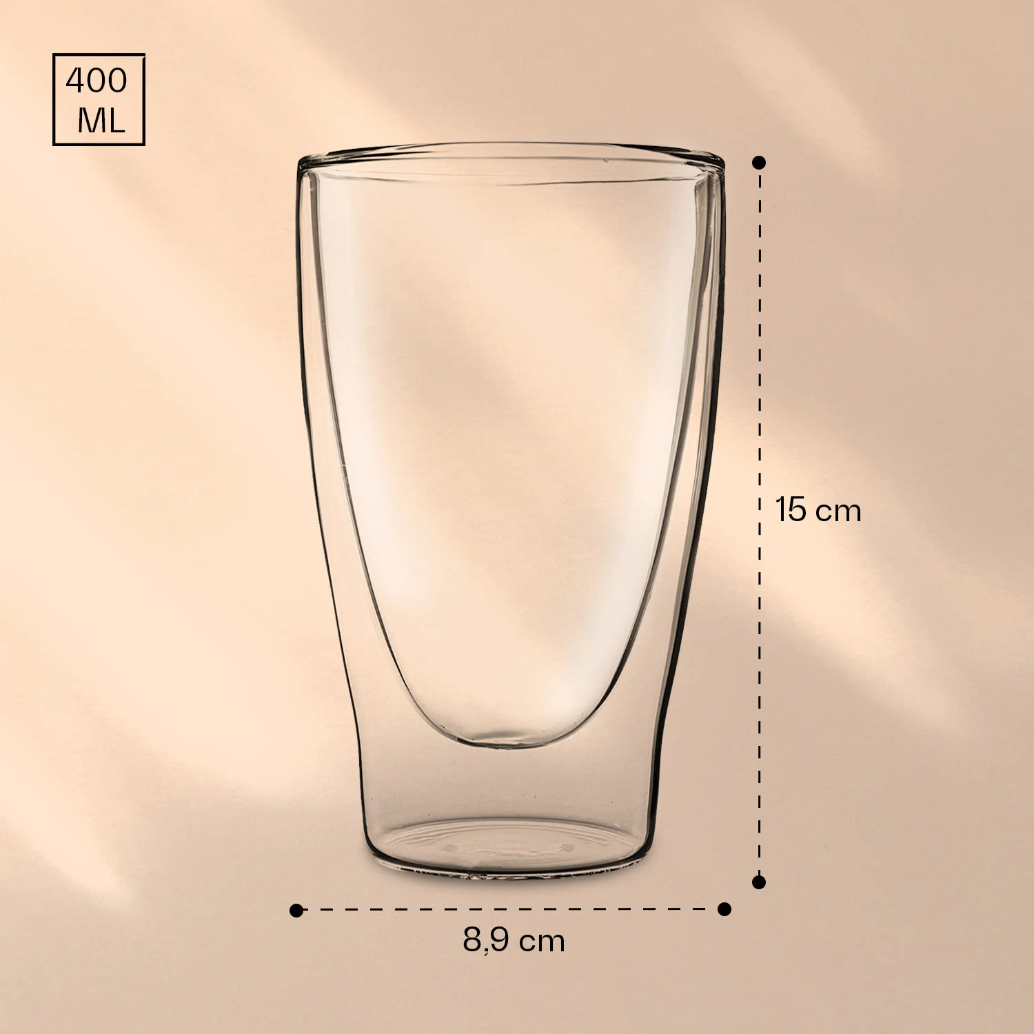 DUOS Doppelwandiges Glas 400 Ml Trinkglas Espresso Borosilikatglas 9 DUOS Doppelwandiges Glas 400 Ml Trinkglas Espresso Borosilikatglas – Bild 7