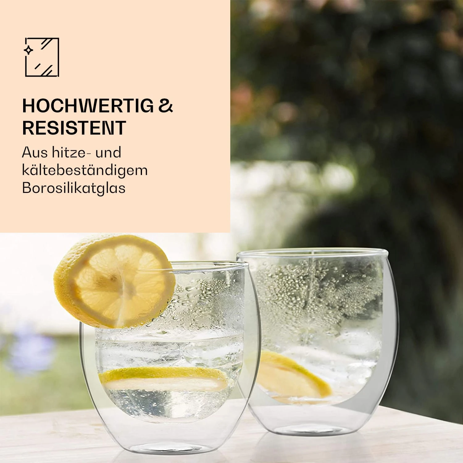 DUOS Jumbo Doppelwandiges Glas 410 Ml Thermofunktion Inkl. Edelstahl-Löffel 5 DUOS Jumbo Doppelwandiges Glas 410 Ml Thermofunktion Inkl. Edelstahl-Löffel – Bild 3