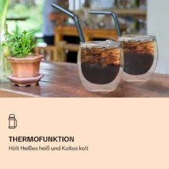 DUOS Jumbo Doppelwandiges Glas 410 Ml Thermofunktion Inkl. Edelstahl-Löffel 12 DUOS Jumbo Doppelwandiges Glas 410 Ml Thermofunktion Inkl. Edelstahl-Löffel -Haushaltsgeräte Geschäft 10040400 de 0004 logo
