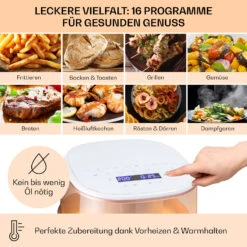 Air Bloom Heißluftfritteuse Dampffunktion 1500W 7,5 Liter 16 Programme -Haushaltsgeräte Geschäft 10040496 de 0004 usp