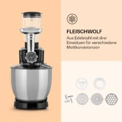 Renata Rossa Küchenmaschine 3-in-1 2000W 2,7PS 5Ltr Edelstahl BPA-frei 14 Renata Rossa Küchenmaschine 3-in-1 2000W 2,7PS 5Ltr Edelstahl BPA-frei -Haushaltsgeräte Geschäft 10040500 de 0005 logo