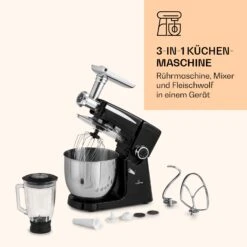 Renata Rossa Küchenmaschine 3-in-1 2000W 2,7PS 5Ltr Edelstahl BPA-frei 16 Renata Rossa Küchenmaschine 3-in-1 2000W 2,7PS 5Ltr Edelstahl BPA-frei -Haushaltsgeräte Geschäft 10040500 de 0007 logo