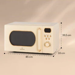 Julieta Mikrowelle Mit Grill 20l 700 / 800 W Ø25,5cm 8 Programme -Haushaltsgeräte Geschäft 10040731 yy 0007 dimensions