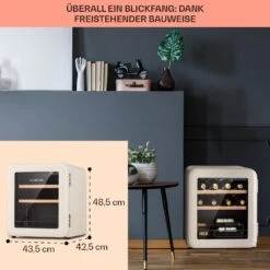 Vinetage 12 Getränkekühler Kühlschrank 48 Liter 4-22°C Retro-Design -Haushaltsgeräte Geschäft 10040740 de 0006 logo