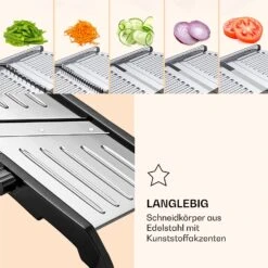 Mandoline Küchenhobel Inkl. Wellenschnitt Edelstahl 1 Bis 9 Mm Julienne-Schneider -Haushaltsgeräte Geschäft 10040836 de 0003 logo