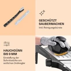 Mandoline Küchenhobel Inkl. Wellenschnitt Edelstahl 1 Bis 9 Mm Julienne-Schneider -Haushaltsgeräte Geschäft 10040836 de 0004 logo