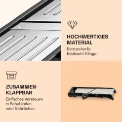 Mandoline Küchenhobel Inkl. Wellenschnitt Edelstahl 1 Bis 9 Mm Julienne-Schneider -Haushaltsgeräte Geschäft 10040836 de 0005 logo