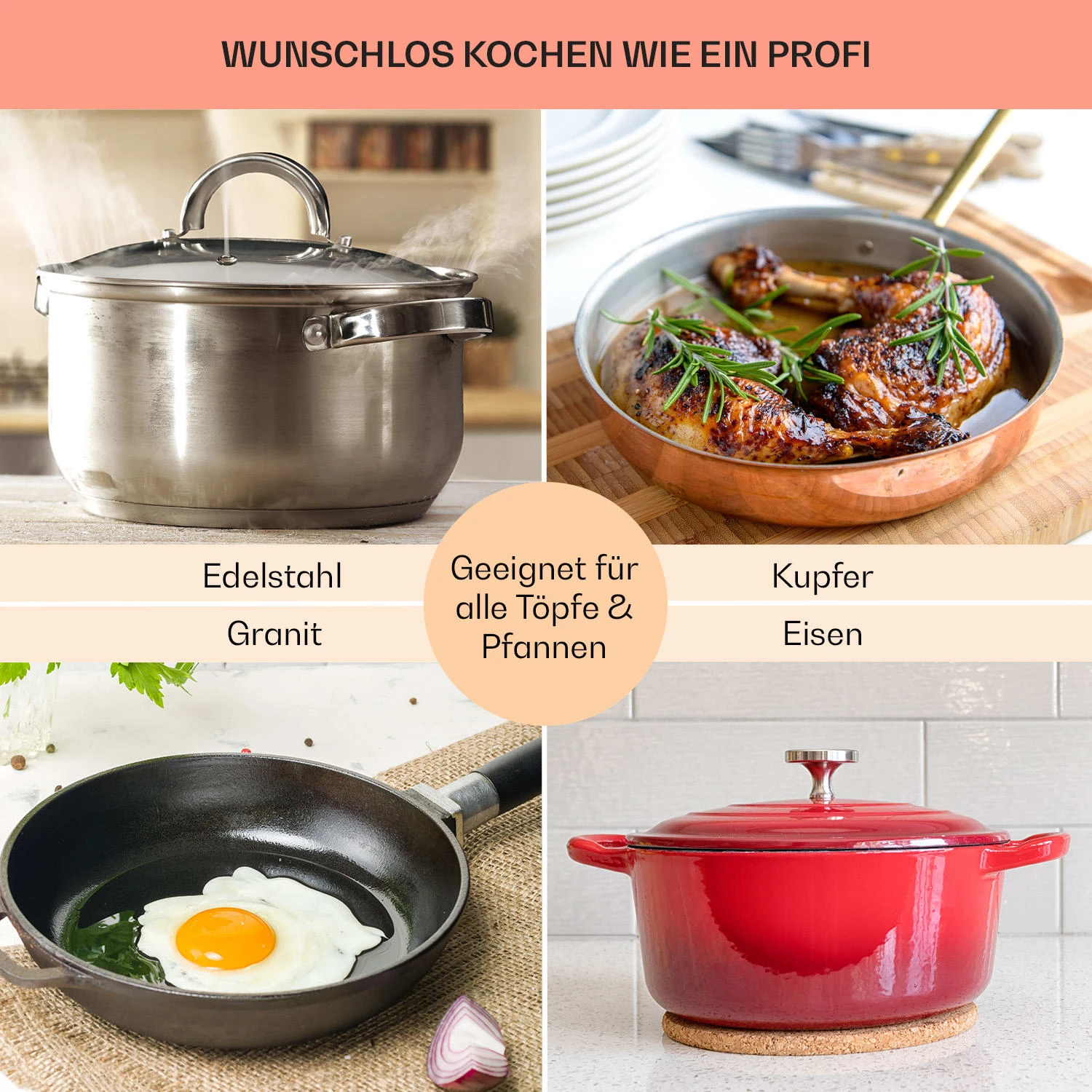 Virtuosa 5 Einbaukochfeld 5 Zonen 8200W Glaskeramik 10 Virtuosa 5 Einbaukochfeld 5 Zonen 8200W Glaskeramik – Bild 8