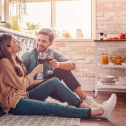 Tennessee Servierwagen Küchenwagen 4 Etagen Holz Granit Mobil -Haushaltsgeräte Geschäft 10041120 yy 0002 logo