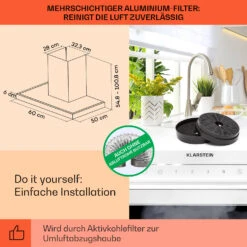 Alinea 60 Dunstabzugshaube 60cm Wandhaube WiFi A++ 500m³/h Touch 15 Alinea 60 Dunstabzugshaube 60cm Wandhaube WiFi A++ 500m³/h Touch -Haushaltsgeräte Geschäft 10041173 de 0005 usp