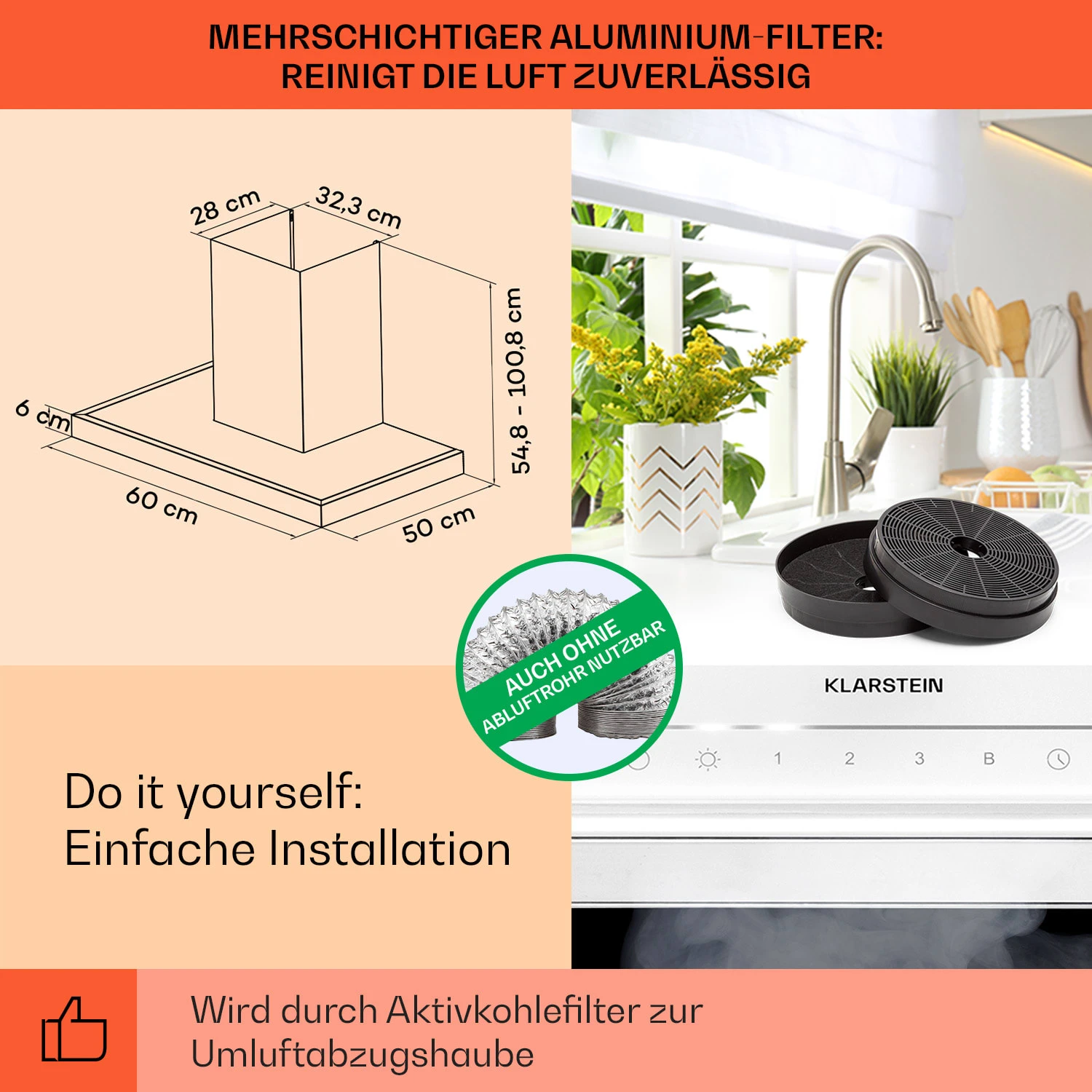 Alinea 60 Dunstabzugshaube 60cm Wandhaube WiFi A++ 500m³/h Touch 7 Alinea 60 Dunstabzugshaube 60cm Wandhaube WiFi A++ 500m³/h Touch – Bild 5