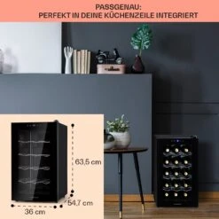 Barolo 15 Uno Weinkühlschrank 48 Ltr 15 Flaschen 11-18°C SingleZone -Haushaltsgeräte Geschäft 10041207 de 0006 usp