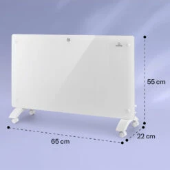 Bansin Crystal Smart Konvektions-Heizgerät 1500W 5 - 50 °C App-Steuerung -Haushaltsgeräte Geschäft 10041210 yy 0008 dimensions
