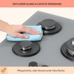 Firetale Gaskochfeld 5-flammig 70 Cm Aluminium-Brenner Inkl. Schlauch Und Druckminderer -Haushaltsgeräte Geschäft 10041303 de 0007 usp