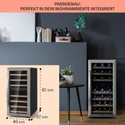 Vinamour 33 Duo Weinkühlschrank 2 Zonen 89 L / 33 Flaschen 5-18°C Touch -Haushaltsgeräte Geschäft 10041311 de 0006 logo