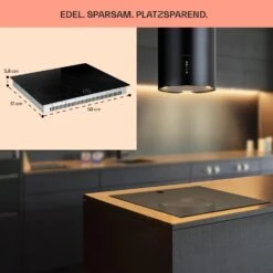 Magnichef 4 Einbaukochfeld Induktion 4 Zonen 7000W Glaskeramik -Haushaltsgeräte Geschäft 10041380 de 0006 usp