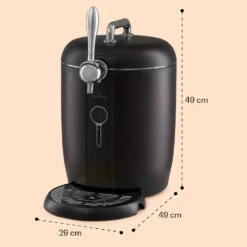 Passau Bierzapfanlage 6 L Universalfässer Druckluftpumpe 3 - 12 °C 65 W -Haushaltsgeräte Geschäft 10041520 yy 0008 dimensions