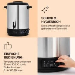 Abbey 40 Einkochautomat Getränkespender 40L 100°C 180min Edelstahl -Haushaltsgeräte Geschäft 10041839 de 0004 logo