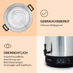 Abbey 60 Einkochautomat Getränkespender 60L 100°C 180min Edelstahl -Haushaltsgeräte Geschäft 10041840 de 0006 logo