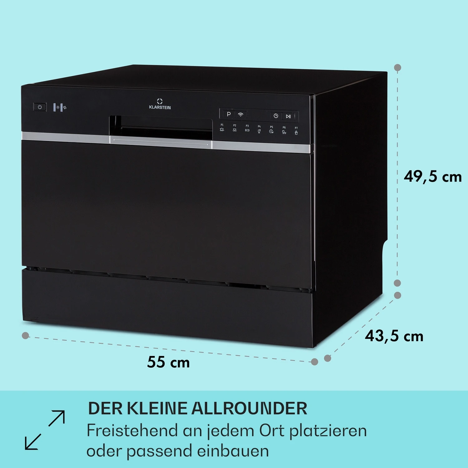 Amazonia 6 Smart Geschirrspüler App-Steuerung Freistehend 1380W 7 Amazonia 6 Smart Geschirrspüler App-Steuerung Freistehend 1380W – Bild 5