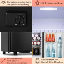 Happy Hour 45 Mini-Kühlschrank Minibar Getränkekühlschrank 45 L 26 DB -Haushaltsgeräte Geschäft 10045048 de 0005 usp