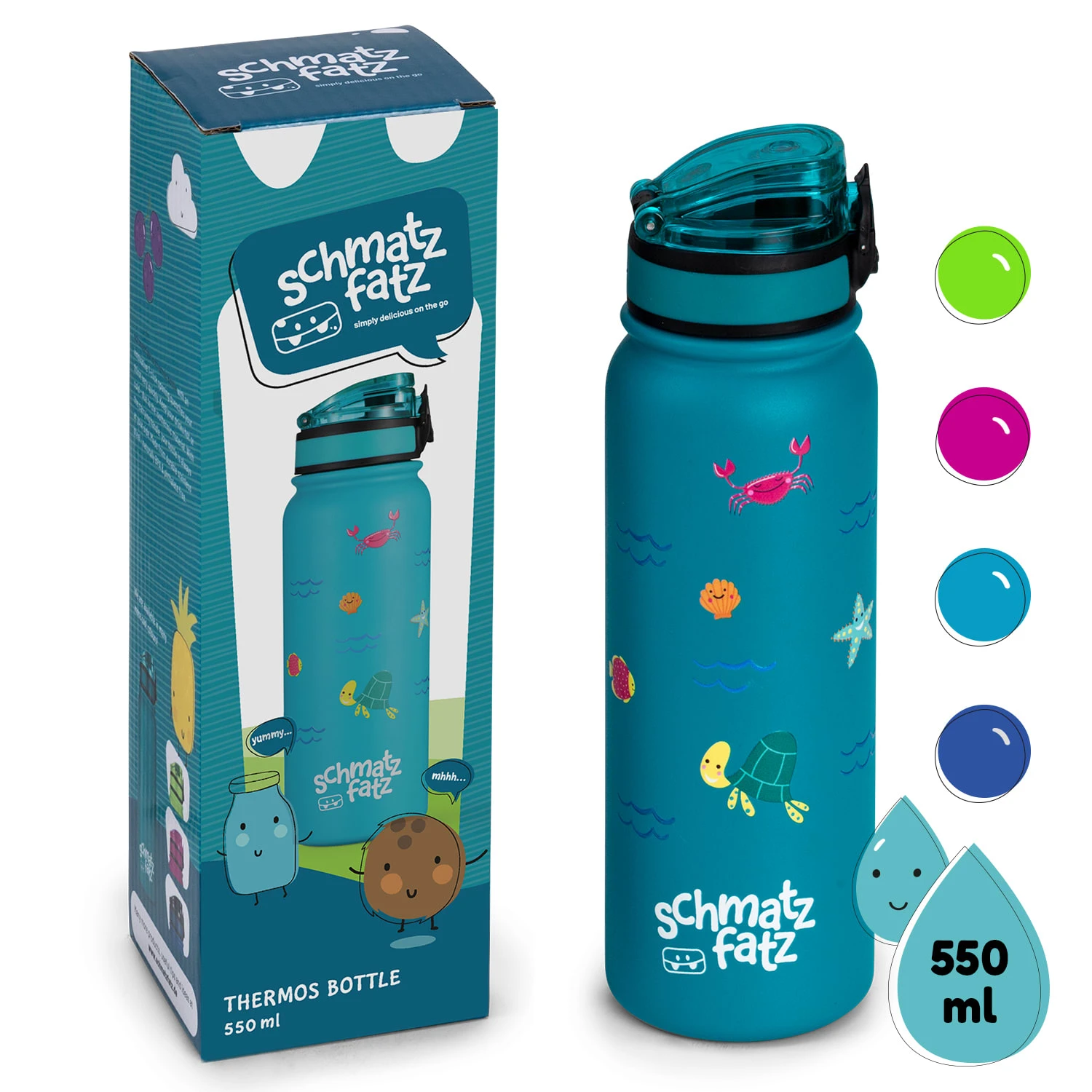 Wakaba Thermosflasche 550 Ml Edelstahl Tritan BPA-frei 3 Wakaba Thermosflasche 550 Ml Edelstahl Tritan BPA-frei