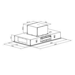 Remy Dunstabzugshaube Umluftset 90cm 230W 620m³/h Schwarz -Haushaltsgeräte Geschäft 60002322 yy 0008 logo Klarstein Remy Deckenhaube 90cm schwarz
