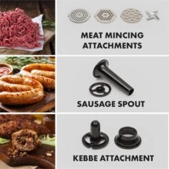 Curve Plus Küchenmaschinen-Set | 5l | 4-in-1 Fleischwolf | Silber -Haushaltsgeräte Geschäft 60002330 yy 0003 logo Klarstein Curve Plus Kuechenmaschinen Set silber