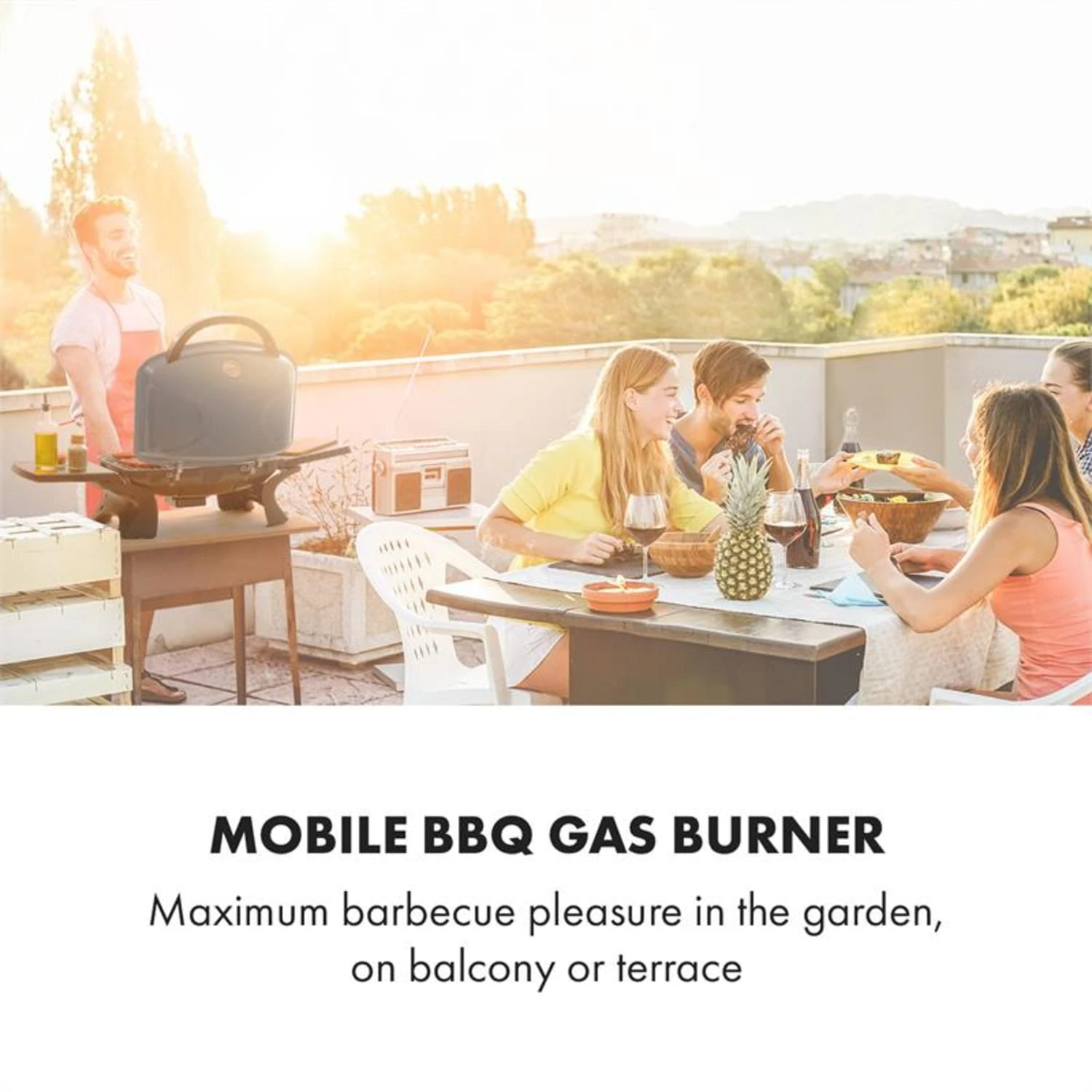 Parforce Duo Gasgrill 2 Brenner 4,4kW 15000BTU 300°C Gasschlauch Grau 3 Parforce Duo Gasgrill 2 Brenner 4,4kW 15000BTU 300°C Gasschlauch Grau – Bild 2
