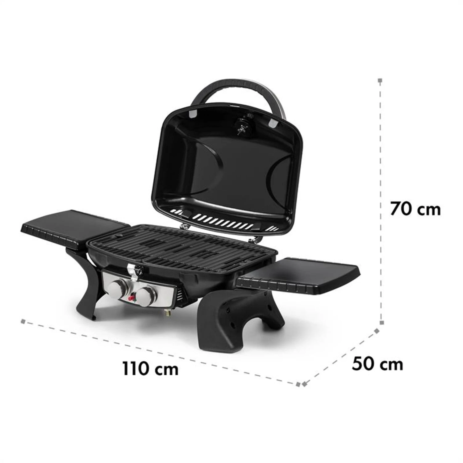 Parforce Duo Gasgrill 2 Brenner 4,4kW 15000BTU 300°C Gasschlauch Grau 11 Parforce Duo Gasgrill 2 Brenner 4,4kW 15000BTU 300°C Gasschlauch Grau – Bild 10