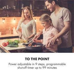 Kalahari Delicatessa Einbau-Ofen-Set Induktion 7000W 68Ltr Schwarz Edelstahl -Haushaltsgeräte Geschäft 60002585 yy 0007 logo Klarstein Delicatessa 60 Einbaukochfeld schwarz