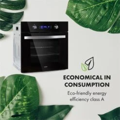 Gusteau Ignito Einbau-Ofen-Set Elektro / Gas 64Ltr Schwarz Edelstahl -Haushaltsgeräte Geschäft 60002595 yy 0006 logo Klarstein Gusteau Elektrischer Einbaubackofen schwarz