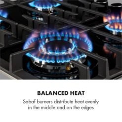 Gusteau Ignito Einbau-Ofen-Set Elektro / Gas 64Ltr Schwarz Edelstahl -Haushaltsgeräte Geschäft 60002595 yy 0008 logo Klarstein Ignito 4 Zonen Gaskochfeld schwarz