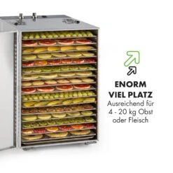 Master Jerky 16 Dörrautomat + Fleischhaken Set 1500W 40-90 °C 15h-Timer Edelstahl Silber 16 Master Jerky 16 Dörrautomat + Fleischhaken Set 1500W 40-90 °C 15h-Timer Edelstahl Silber -Haushaltsgeräte Geschäft 60002668 de 0006 logo