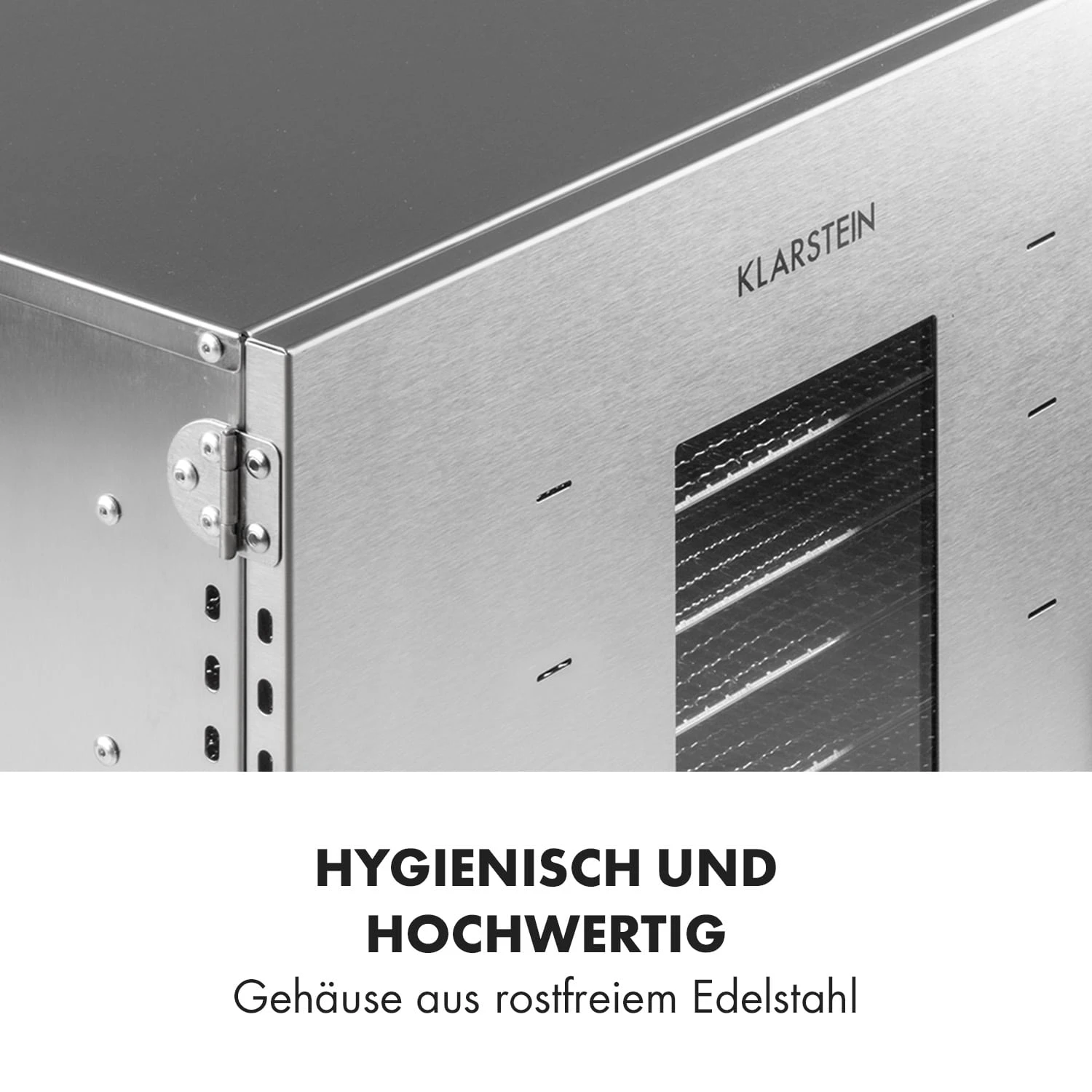 Master Jerky 16 Dörrautomat + Fleischhaken Set 1500W 40-90 °C 15h-Timer Edelstahl Silber 9 Master Jerky 16 Dörrautomat + Fleischhaken Set 1500W 40-90 °C 15h-Timer Edelstahl Silber – Bild 7