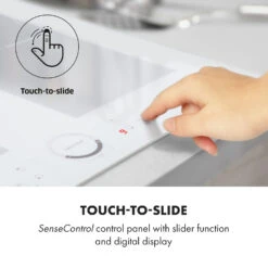 Delicatessa 60 Induktionskochfeld 4 Zonen 7000W Timer Weiß -Haushaltsgeräte Geschäft US 10033027 uk 0005 logo